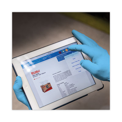 G10 Comfort Plus Blue Nitrile Gloves, Powder-Free, Large, 4