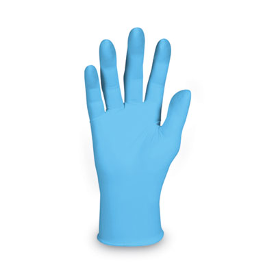 G10 Comfort Plus Blue Nitrile Gloves, Powder-Free, Medium, 4