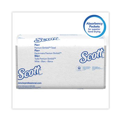 Slimfold Towels, 1-Ply, 7.5 x 11.6, White, 90/Pack, 24 Packs
