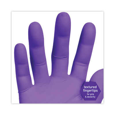 PURPLE NITRILE Exam Gloves, Powder-Free, Large, 6 mil Thick,