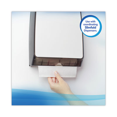 Slimfold Towels, 1-Ply, 7.5 x 11.6, White, 90/Pack, 24 Packs