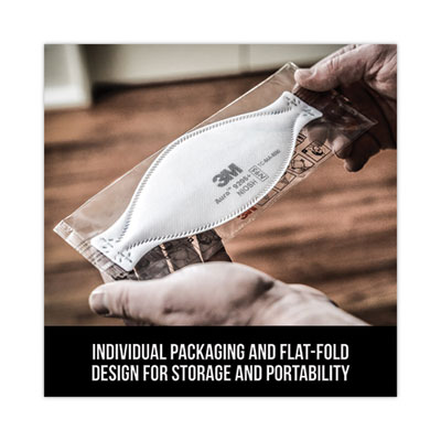 Aura Particulate Respirator 9205+, N95, One Size Fits All, 2