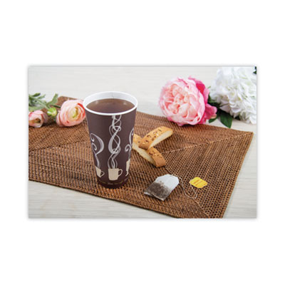 Thermoguard Insulated Paper Hot Cups, 20 oz, Steam Print Des