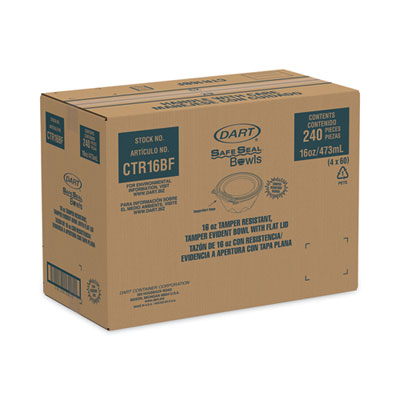 SafeSeal Tamper-Resistant, Tamper-Evident Bowls with Flat Li