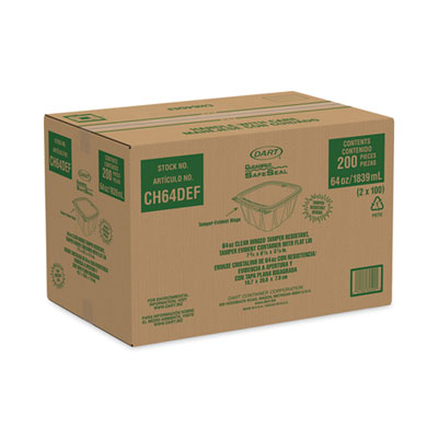 ClearPac SafeSeal Tamper-Resistant/Evident Containers, Flat