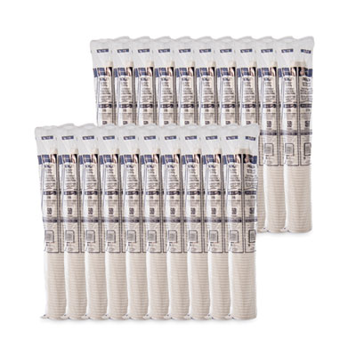 Single-Sided Poly Paper Hot Cups, 16 oz, White, 50/Sleeve, 2