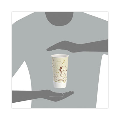 Double Sided Poly Paper Cold Cups, 21 oz, Symphony Design, 5