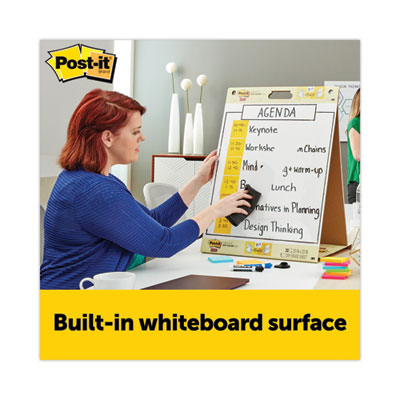 Pad Plus Self-Stick Tabletop Easel Pad with Dry Erase Board,