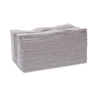Industrial Cleaning Cloths, 1-Ply, 16.34 x 14, Gray, 210 Wip