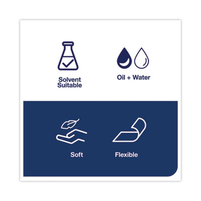 Industrial Cleaning Cloths, 1-Ply, 16.34 x 14, Gray, 210 Wip
