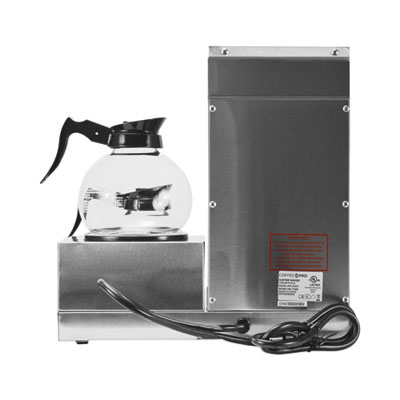 Three-Burner Low Profile Institutional Coffee Maker, 36-Cup,