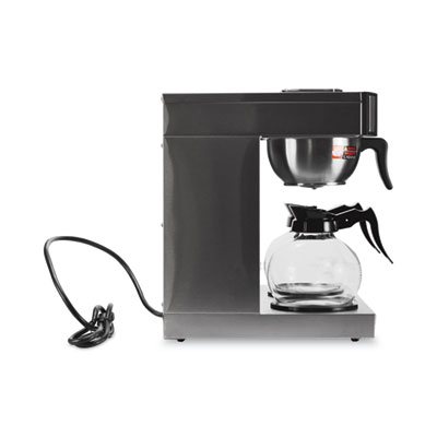 Three-Burner Low Profile Institutional Coffee Maker, 36-Cup,