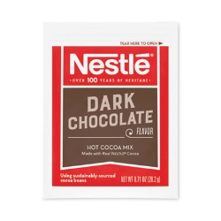 Hot Cocoa Mix, Dark Chocolate, 0.71 Packets, 50 Packets/Box,