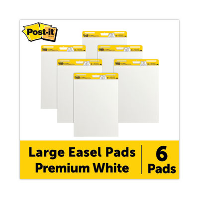 Vertical-Orientation Self-Stick Easel Pads, Unruled, (30) Wh