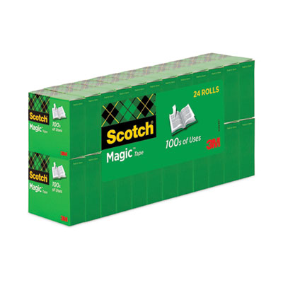 Magic Tape Value Pack, 1" Core, 0.75" X 83.33 Ft, Clear, 20/