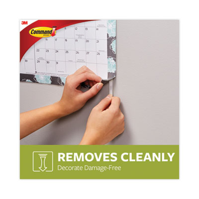 Poster Strip Pairs, Holds Up to 1 lb, 1.63" x 2.75", White,