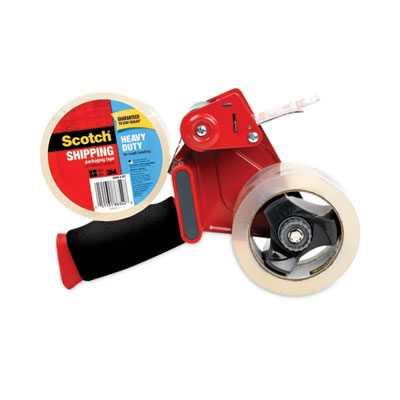 Packaging Tape Dispenser With Two Rolls Of Tape, 3" Core, Fo