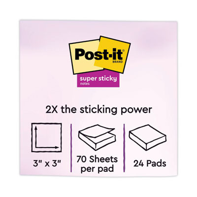 Pads in Energy Boost Collection Colors, Cabinet Pack, 3" x 3