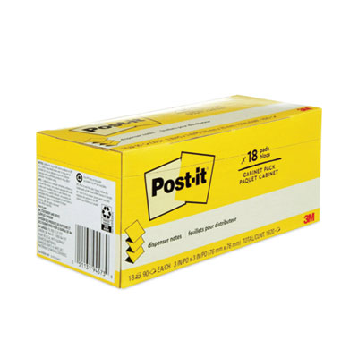 Original Canary Yellow Pop-up Refill Cabinet Pack, 3" x 3",