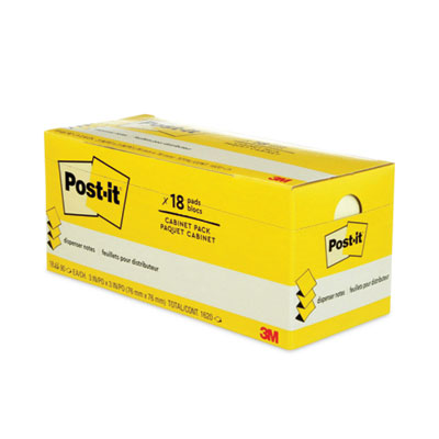 Original Canary Yellow Pop-up Refill Cabinet Pack, 3" x 3", 