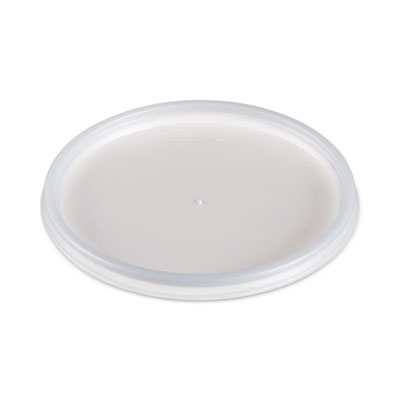 Plastic Lids for Foam Cups, Bowls and Containers, Flat, Vent