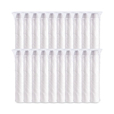Foam Container, Extra Squat, 8 oz, White, 1,000/Carton