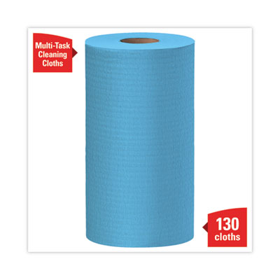General Clean X60 Cloths, Small Roll, 13.5 x 19.6, Blue, 130