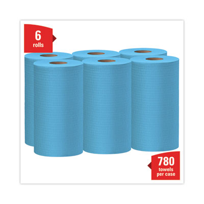 General Clean X60 Cloths, Small Roll, 13.5 x 19.6, Blue, 130