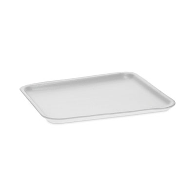 Supermarket Tray, #8S, 10 x 8 x 0.65, White, Foam, 500/Carto