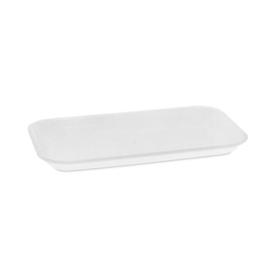 Supermarket Tray, #17, 8.3 x 4.8 x 0.65, White, Foam, 1,000/