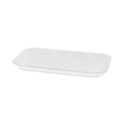 Supermarket Tray, #17, 8.3 x 4.8 x 0.65, White, Foam, 1,000/