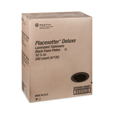 Placesetter Deluxe Laminated Foam Dinnerware, Plate, 10.25"