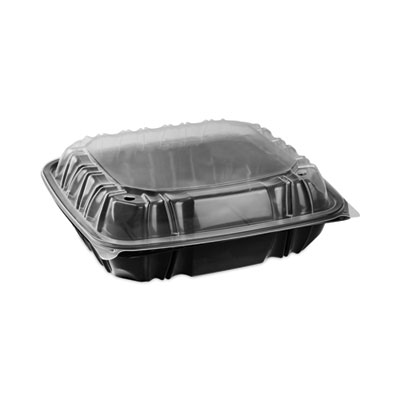 EarthChoice Vented Dual Color Microwavable Hinged Lid Contai