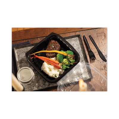 EarthChoice Vented Dual Color Microwavable Hinged Lid Contai