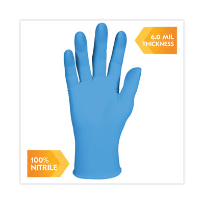 G10 2PRO Nitrile Gloves, Powder-Free, X-Large, 6 mil Thick,