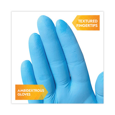 G10 Comfort Plus Blue Nitrile Gloves, Powder-Free, Small, 4