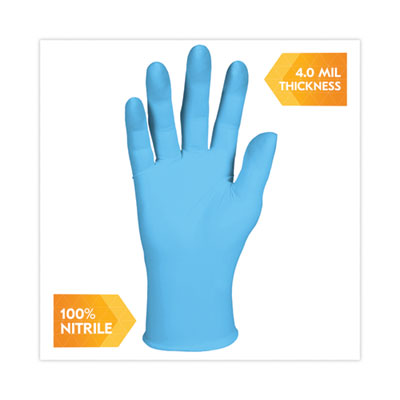 G10 Comfort Plus Blue Nitrile Gloves, Powder-Free, Small, 4