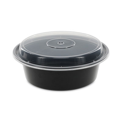 Newspring VERSAtainer Microwavable Containers, 32 oz, 7" Dia