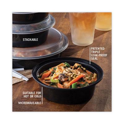 Newspring VERSAtainer Microwavable Containers, 32 oz, 7" Dia