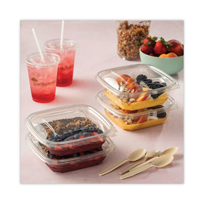 EarthChoice Square Recycled Bowl Flat Lid, 7.37 x 7.37 x 0.2