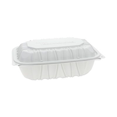 EarthChoice Vented Microwavable MFPP Hinged Lid Container, 9