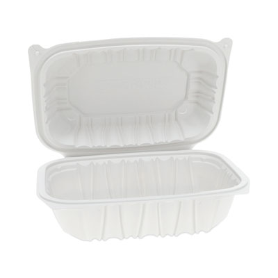 EarthChoice Vented Microwavable MFPP Hinged Lid Container, 9