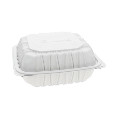 EarthChoice Vented Microwavable MFPP Hinged Lid Container, 8