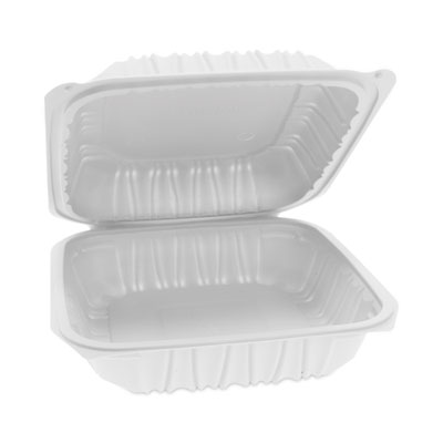 EarthChoice Vented Microwavable MFPP Hinged Lid Container, 8