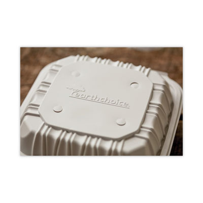 EarthChoice Vented Microwavable MFPP Hinged Lid Container, 8
