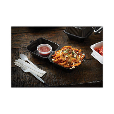 SmartLock Foam Hinged Lid Container, Sandwich, 5.8 x 5.8 x 3