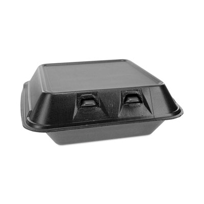SmartLock Foam Hinged Lid Container, Medium, 8 x 8.5 x 3, Bl
