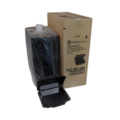 SmartLock Foam Hinged Lid Container, Large, 9 x 9.1 x 3.3, B