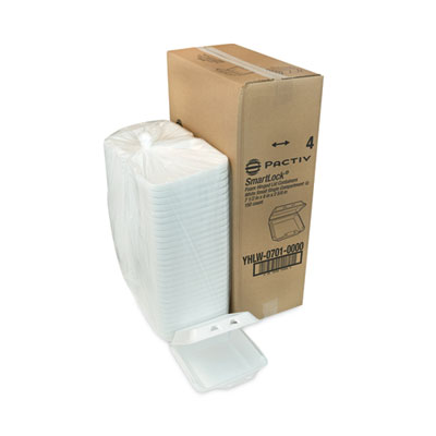 SmartLock Foam Hinged Lid Container, Small, 7.5 x 8 x 2.63,