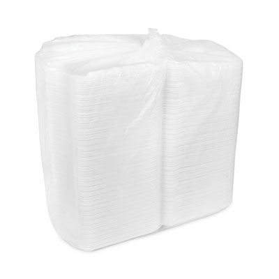 SmartLock Foam Hinged Lid Container, Large, 9 x 9.1 x 3.3, W
